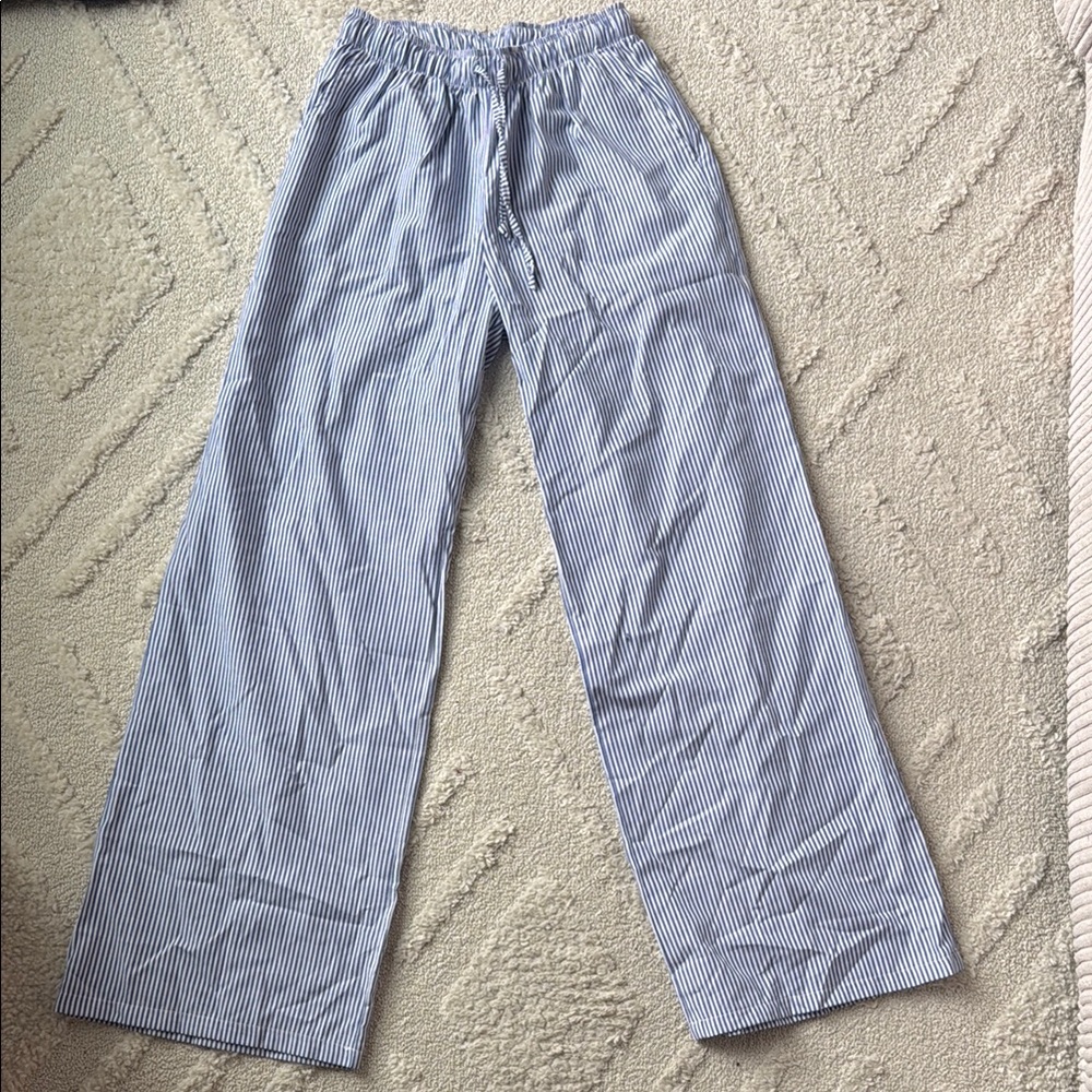 Blue Striped Women’s Subdued Pants